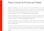 give you personalised piano lessons